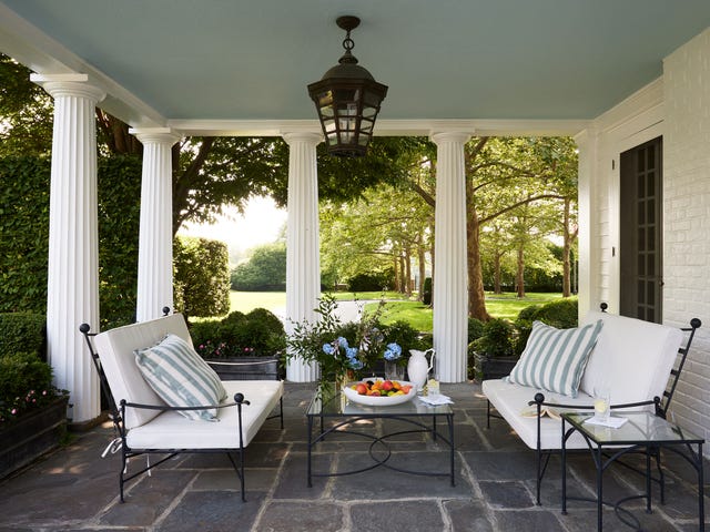 This Greek Revival Home Might Have the Prettiest Outdoor Space We've ...