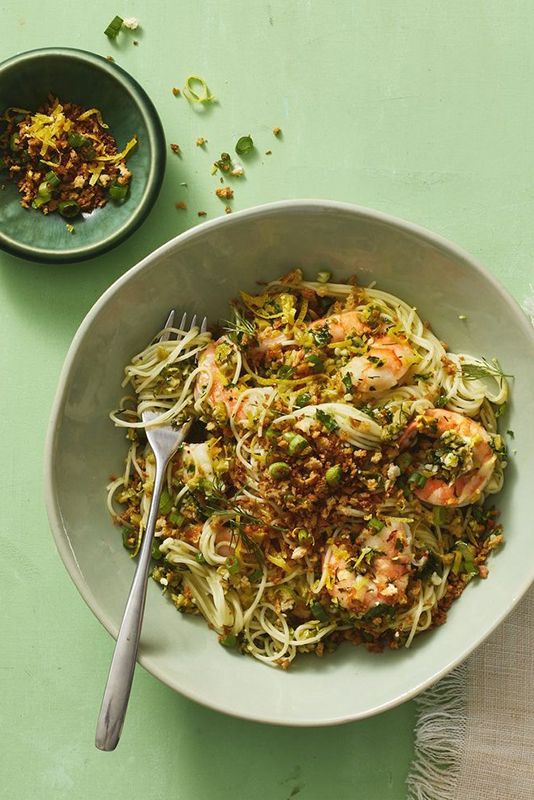 30 minute dinners green olive shrimp pasta
