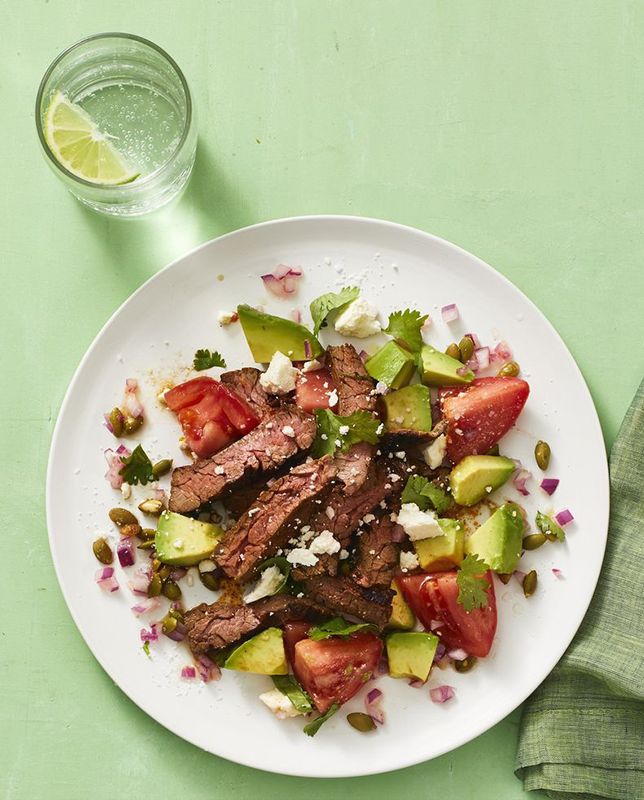 30 minute dinners mexican skirt steak and avocado salad