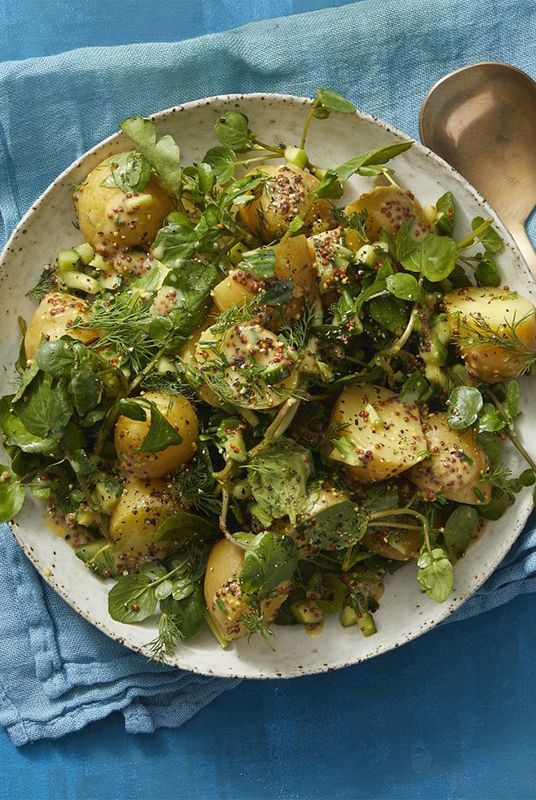 30 minute dinners mustardy potato salad with watercress