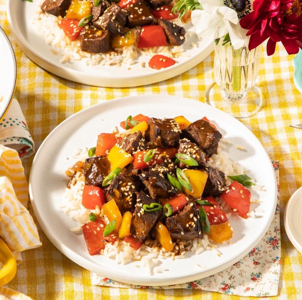 30 minute meals pepper steak over rice