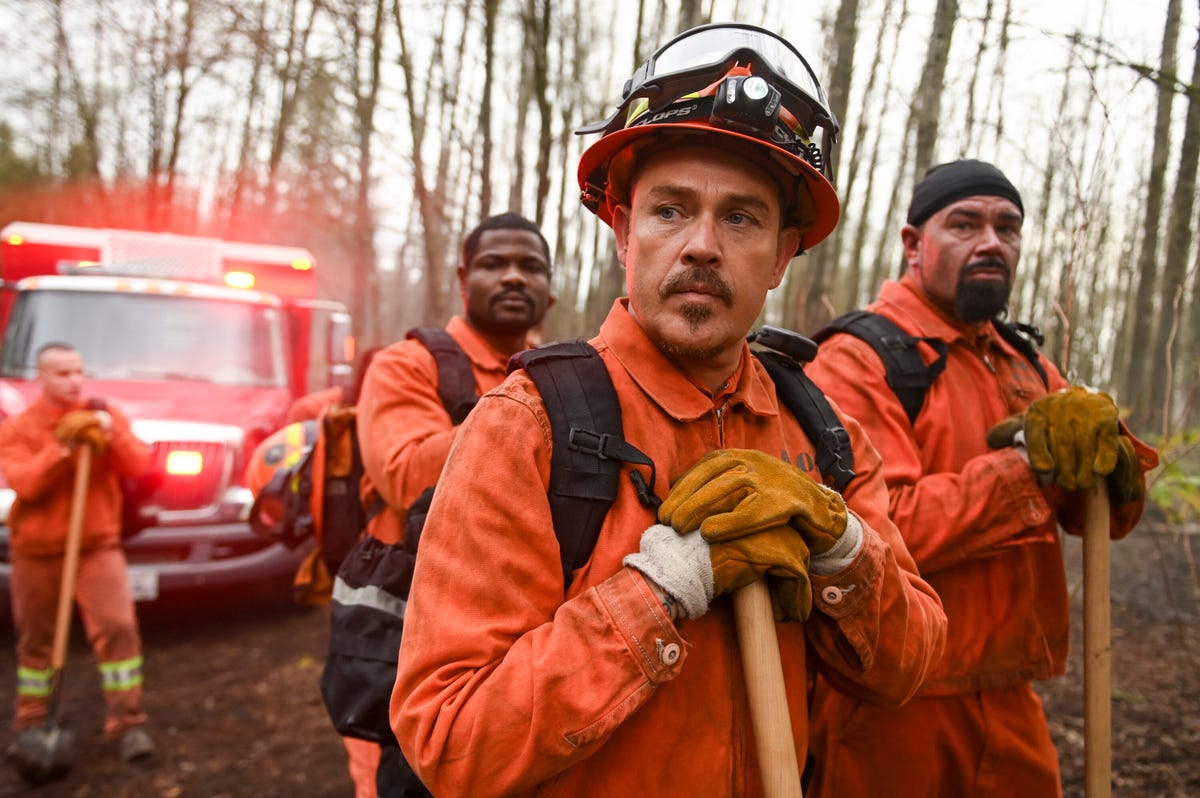 preview for EXCLUSIVE: See Jared Padalecki Hype Up Max Thieriot in 'Fire Country'