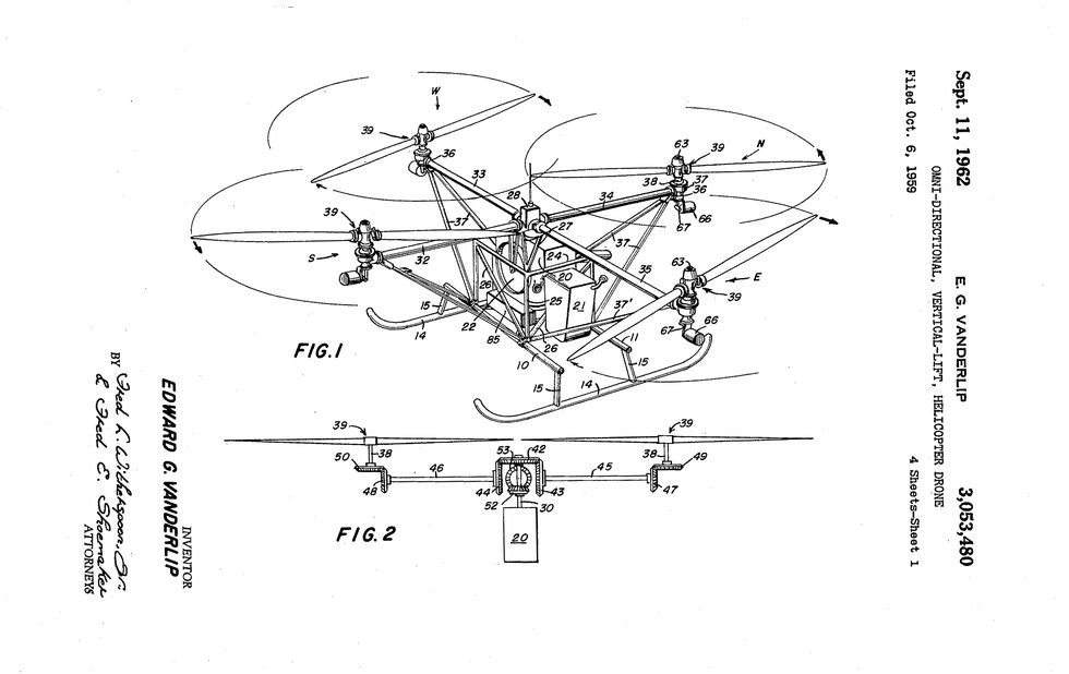 quadcopter drone patent