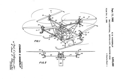quadcopter drone patent