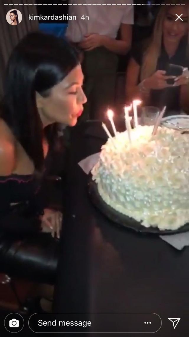Kourtney Kardashian birthday cake