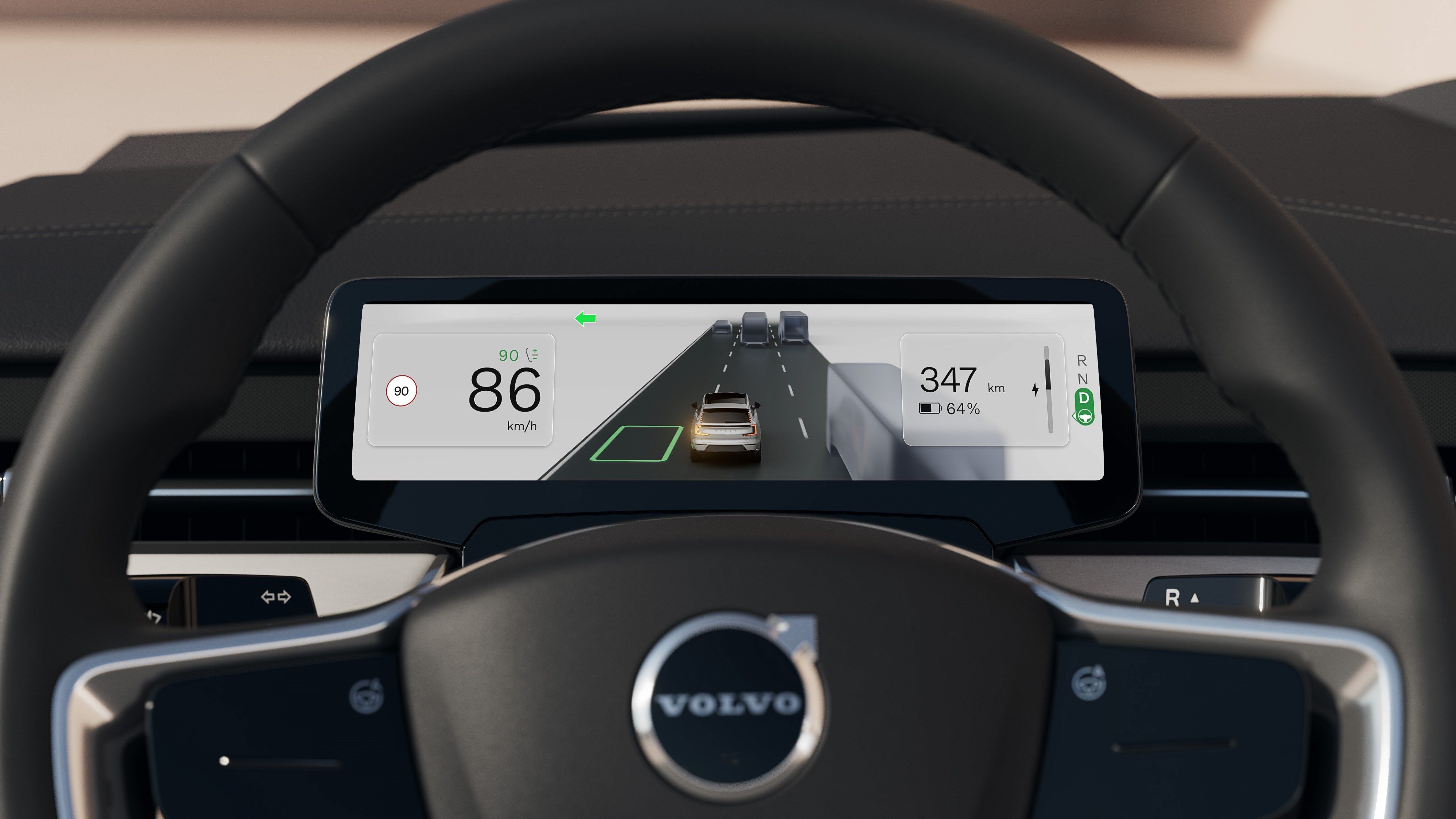 Volvo Details the 2024 EX90's New Google HD Map Display at CES