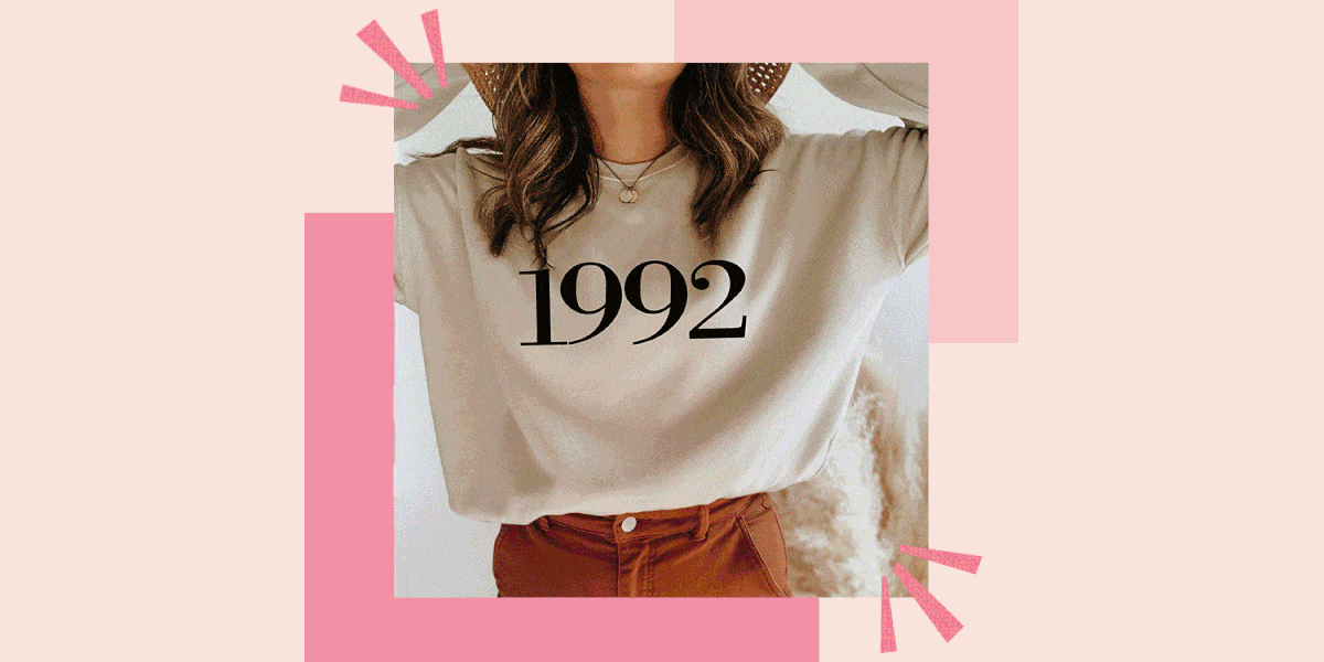 1992 tshirt, wine bag, bloomscape aloe plant, calm bath salts, collagen shots