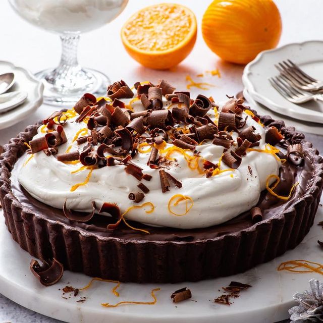 festive vegan chocolate orange tart recipe