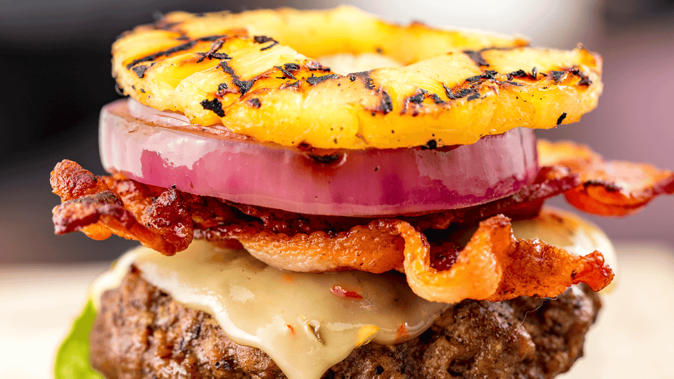 Pineapple Bun Burgers - Delish.com