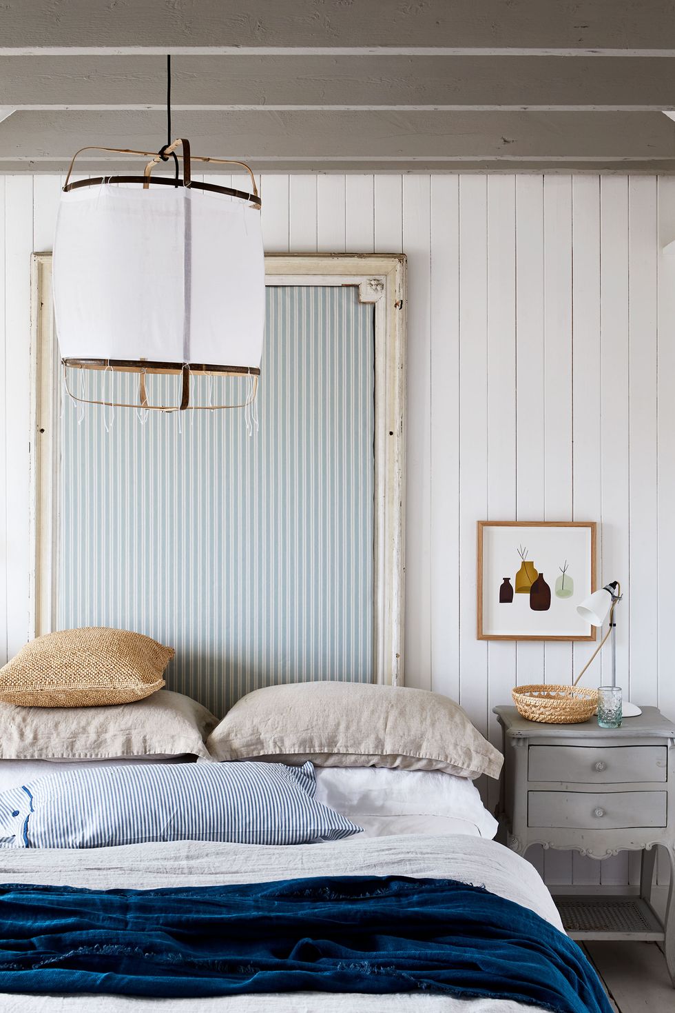 Blue French country bedroom