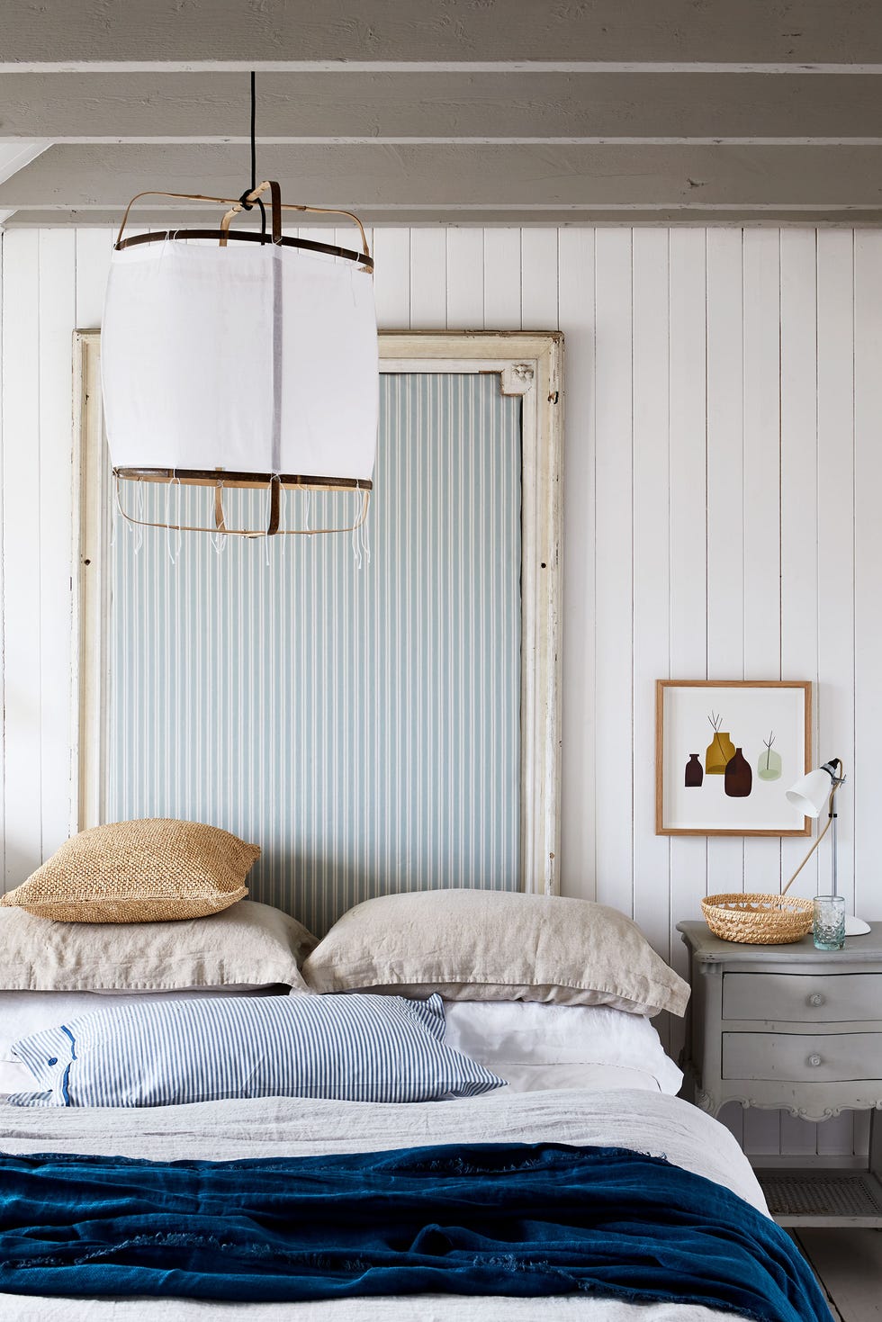 Blue French country bedroom