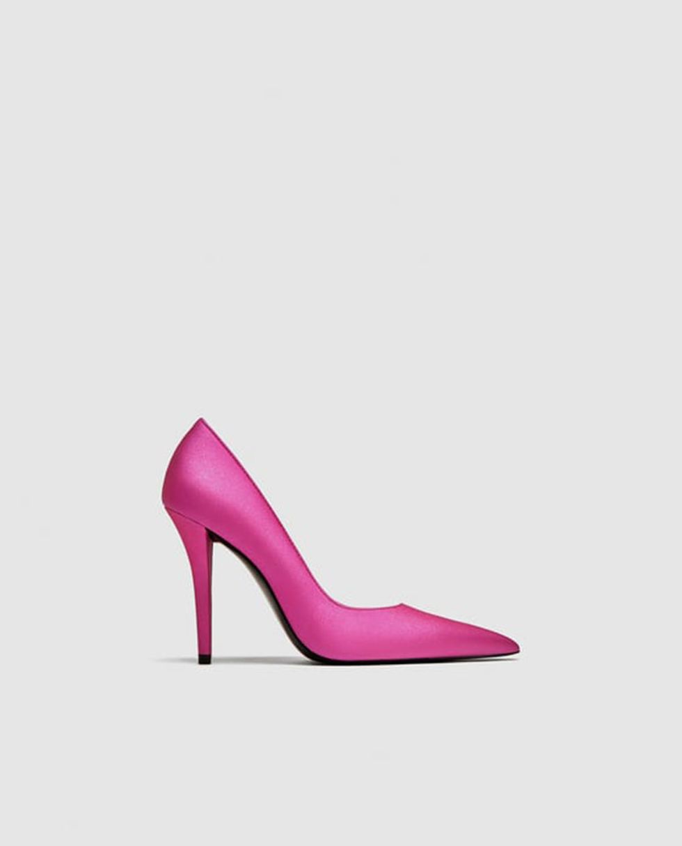 Footwear, High heels, Pink, Basic pump, Court shoe, Purple, Violet, Magenta, Shoe, Leather, 