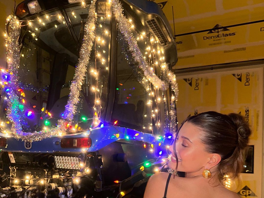 Hailey Bieber's New Year's Eve Dress Included a Thong Cutout