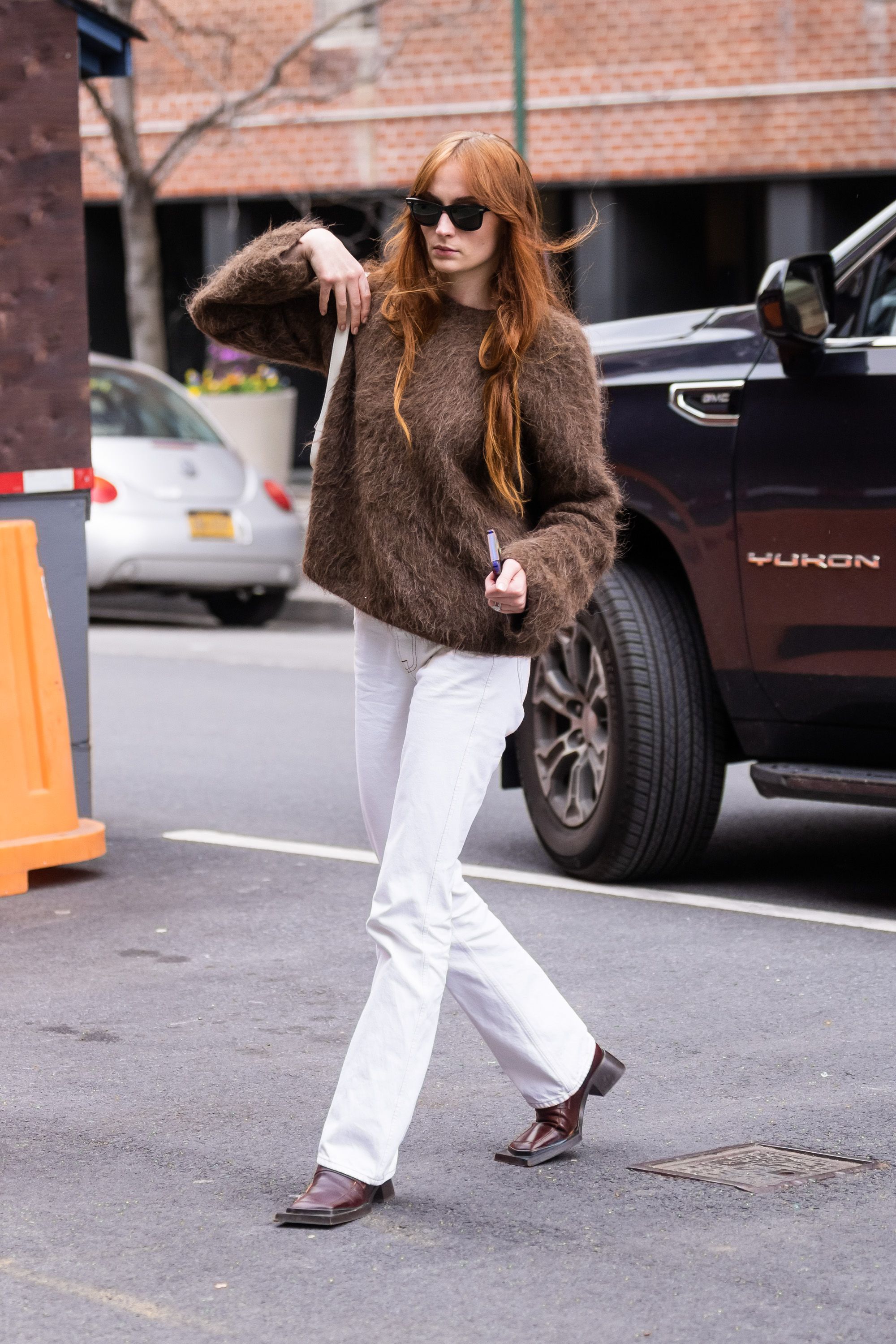 new york, new york march 27 sophie turner is seen in the west village on march 27, 2023 in new york city photo by gothamgc images