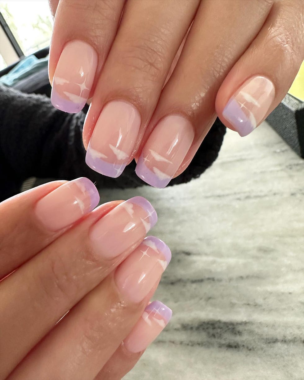 colored french tips