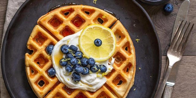 Dish, Food, Waffle, Breakfast, Cuisine, Belgian waffle, Ingredient, Berry, Blueberry, Meal, Dish, Food, Waffle, Breakfast, Cuisine, Belgian waffle, Ingredient, Berry, Blueberry, Meal,