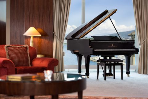 Fortepiano, Room, Piano, Suite, Furniture, Interior design, Technology, Living room, Pianist, Electronic device, 