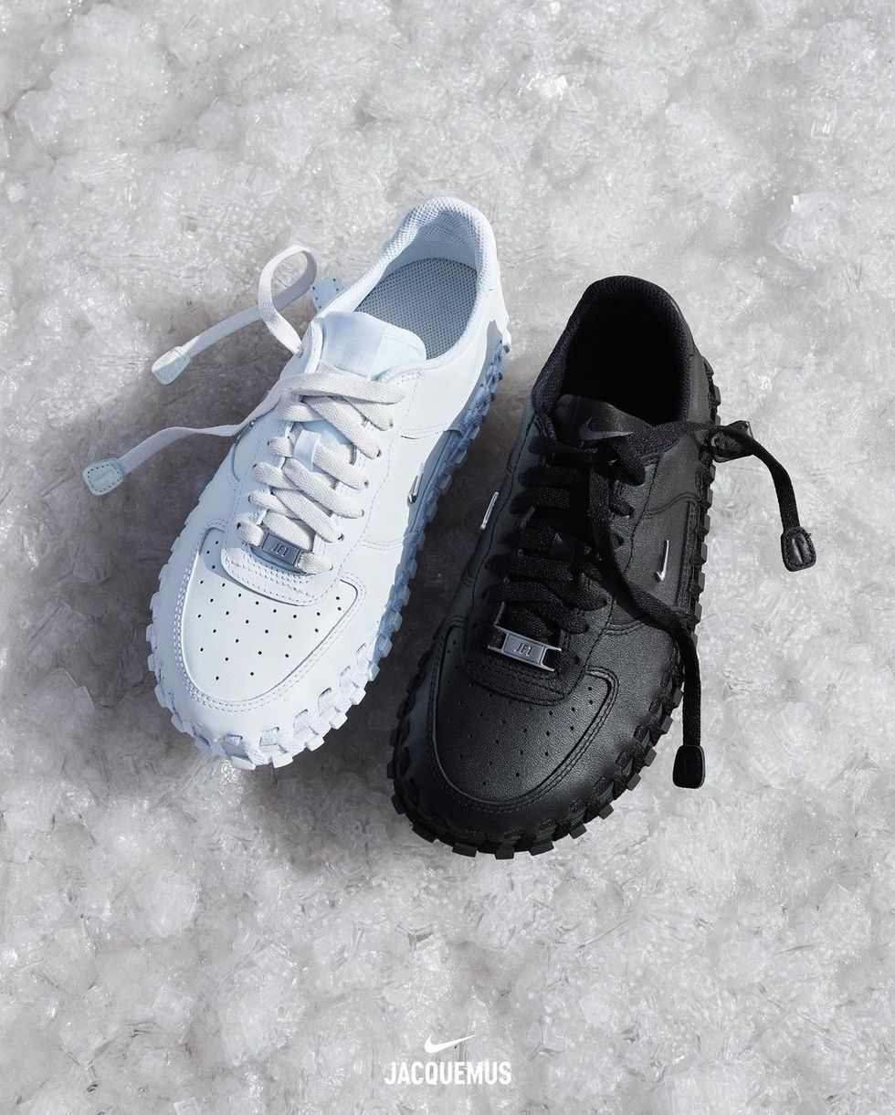 a pair of shoes on the snow