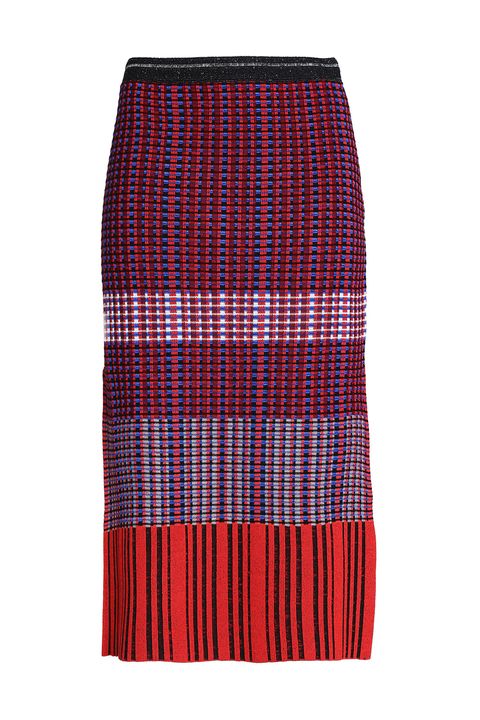 Clothing, Plaid, Tartan, Pencil skirt, Pattern, Red, Textile, Design, Wool, 