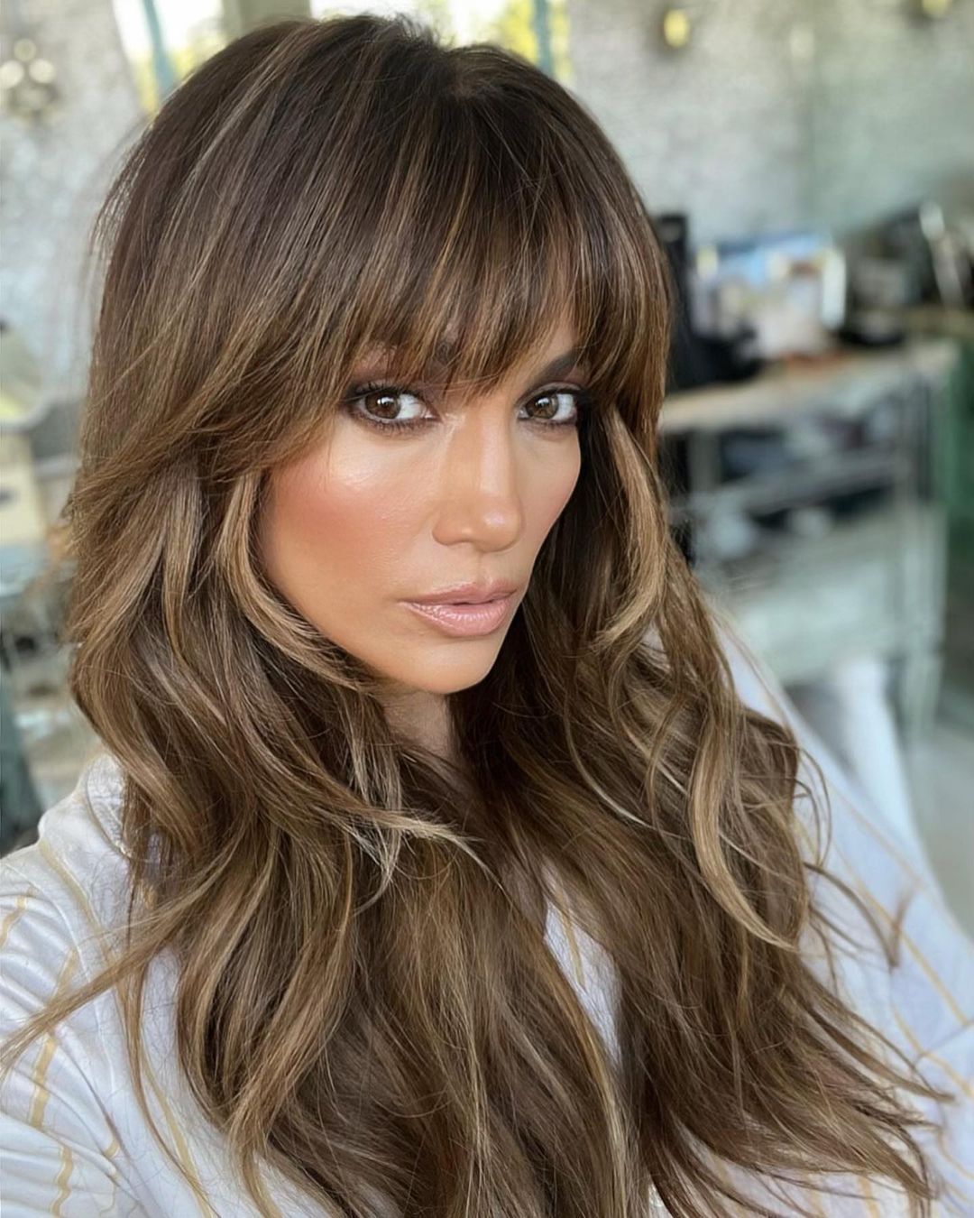 See Jennifer Lopez Debut New Bangs in Summer Hair Transformation