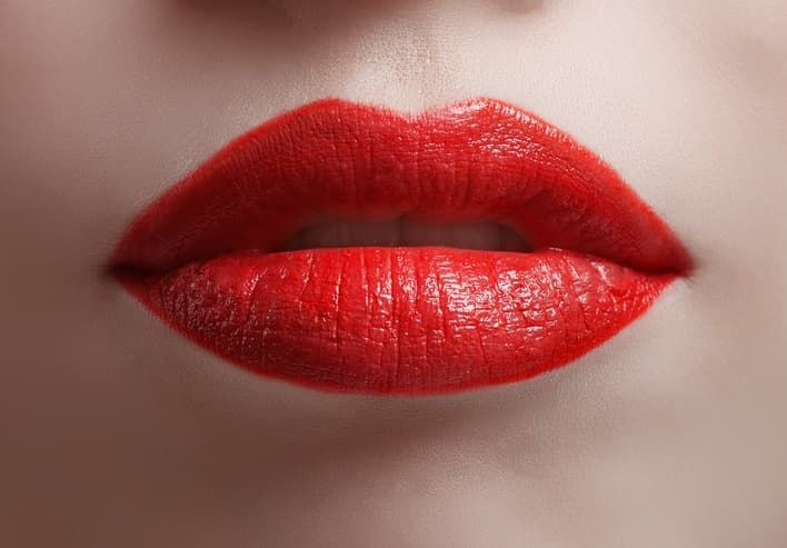 Lip, Red, Lipstick, Mouth, Orange, Close-up, Lip gloss, Material property, Cosmetics, Tints and shades, 