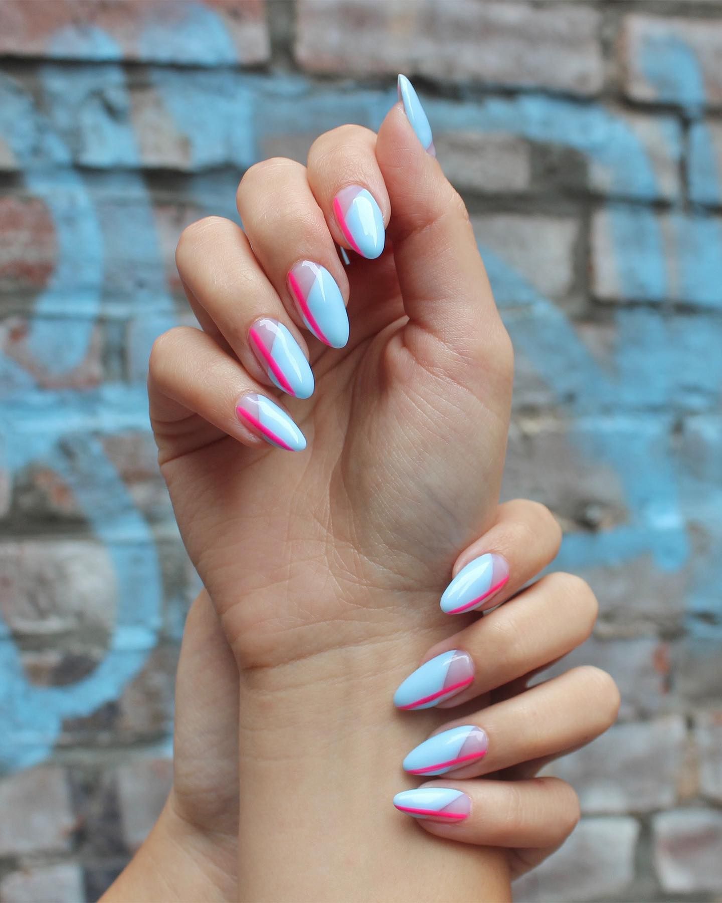 Dive into Summer with Vibrant Nail Art Designs : Pick n Mix Shape Pattern  Nails