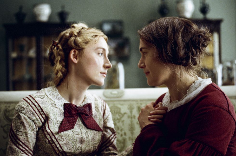 kate winslet and saoirse ronan in "ammonite"