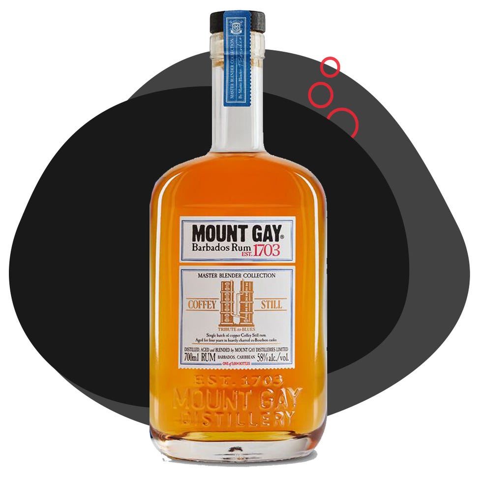 bottle of mount gay barbados rum