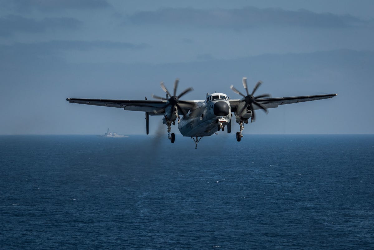 U.S. Navy Transport Crashes En Route to Aircraft Carrier
