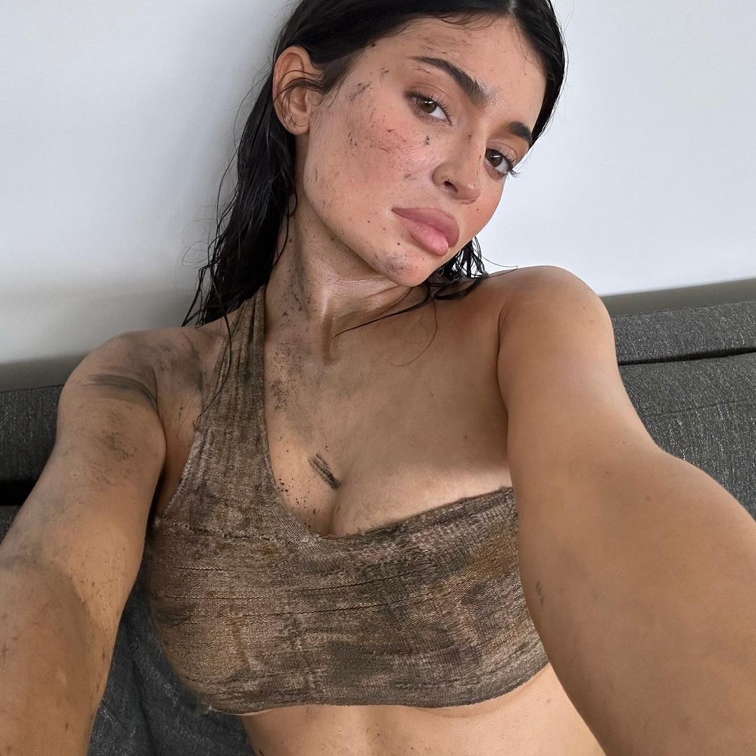Kylie Jenner Is Topless and Covered in Dirt In Gritty Behind-The-Scenes Pics
