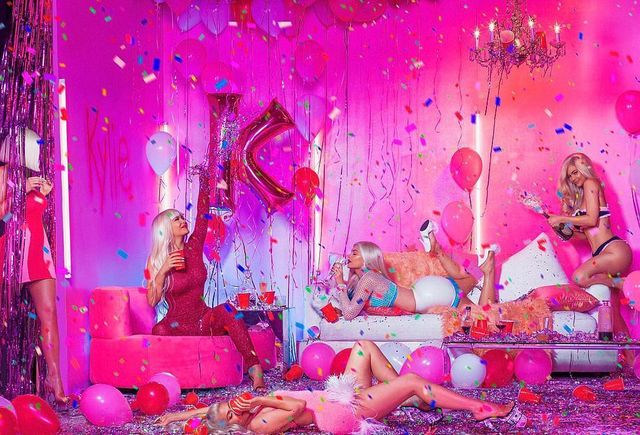 Pink, Purple, Magenta, Confetti, Event, Party, 