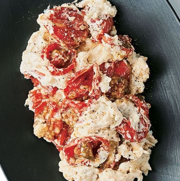 セミドライトマトの洋風白和え のレシピ・作り方｜ELLE gourmet [エル・グルメ]
