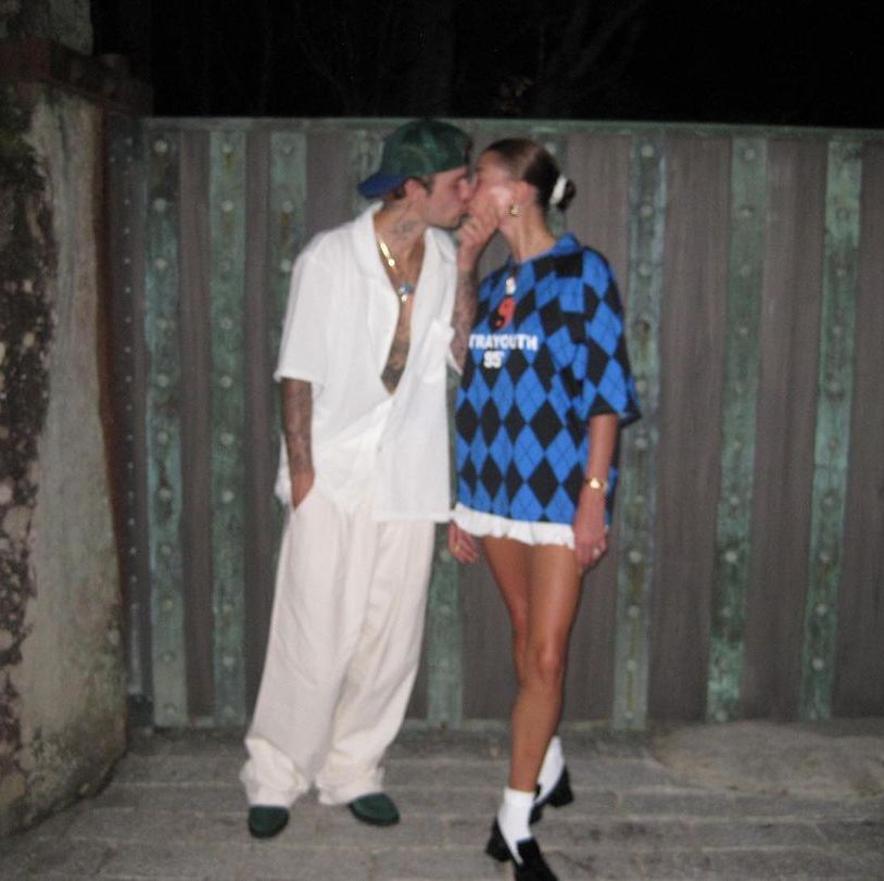 Hailey and Justin Bieber Wear Coordinating Preppy Looks in PDA-Filled Photos