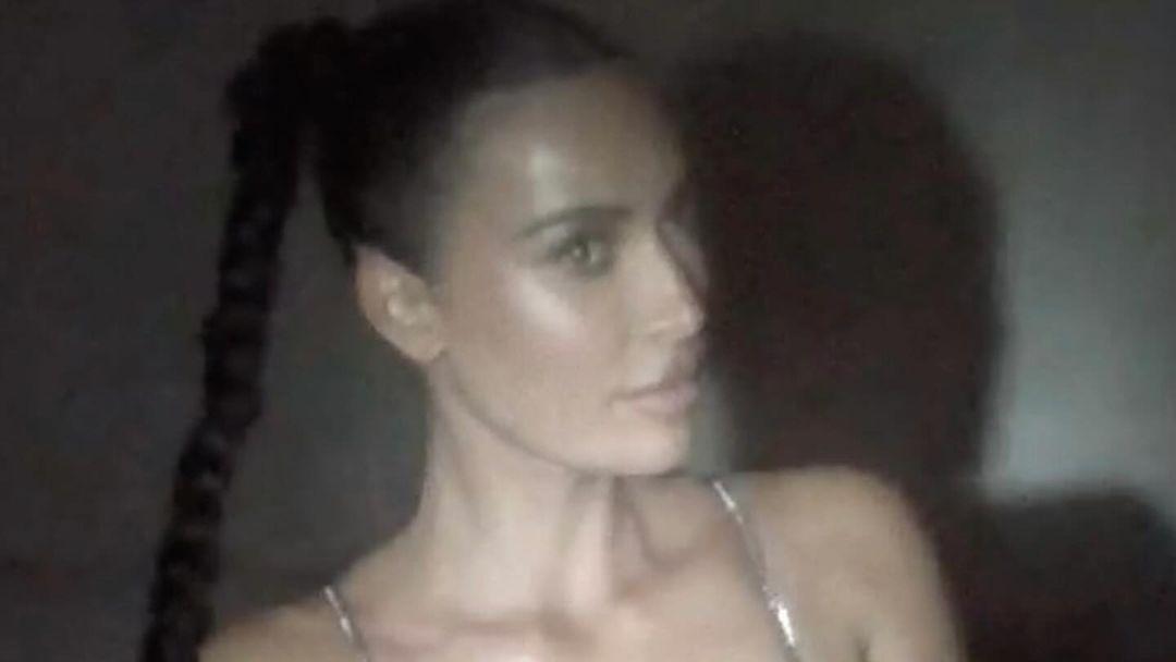 Kim Kardashian Poses in a Teeny-Tiny Crystal Bra That Costs Over $4K