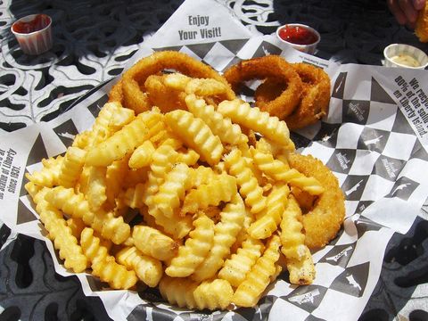 Fries and rings in New York City