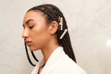 new york, new york february 12 a model prepares backstage at tresemme x patbo on february 12, 2022 in new york city photo by astrid stawiarzgetty images for tresemme