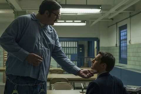 Cameron Britton and Jonathan Groff in Mindhunter