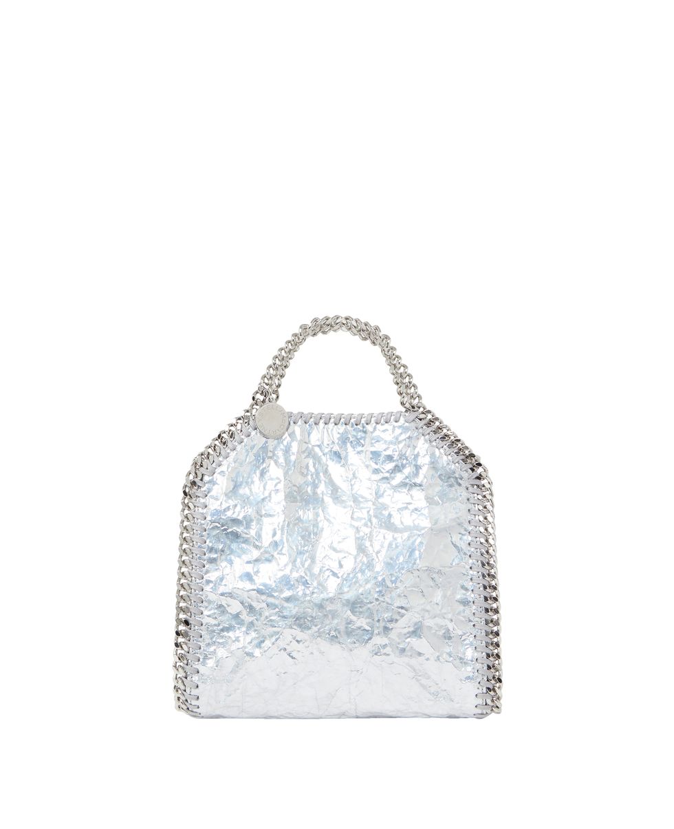 a white and blue bag