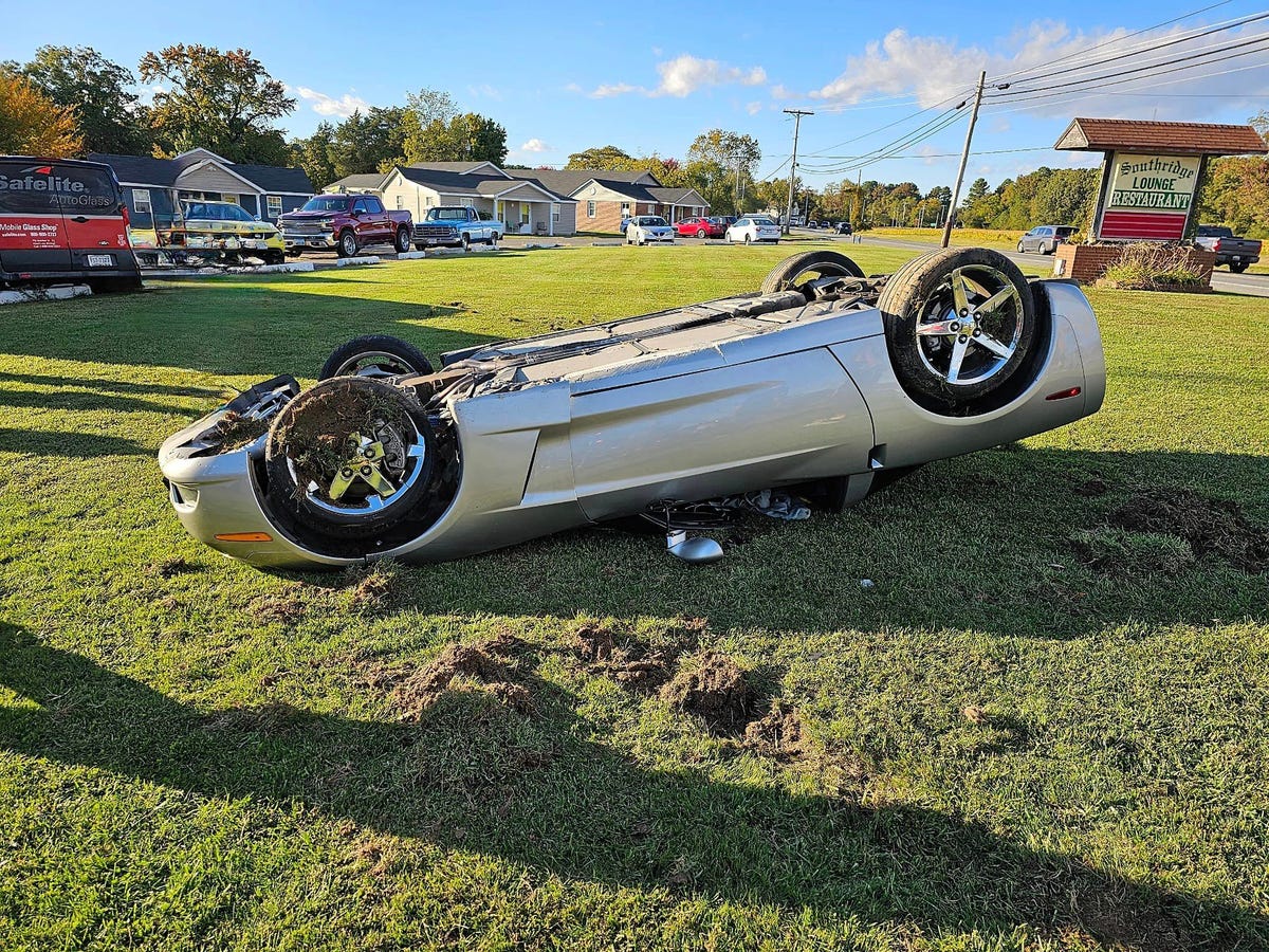 Corvette Reportedly Flips Upside Down After Failed Burnout Attempt