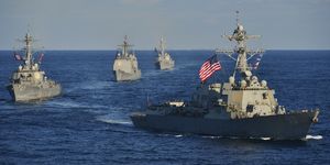 Vehicle, Destroyer, Warship, Navy, Naval ship, Guided missile destroyer, Boat, Ship, Watercraft, Cruiser, 