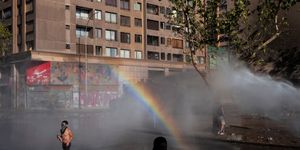 Water, Smoke, Meteorological phenomenon, Rainbow, 