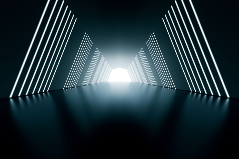 3d abstract tunnel