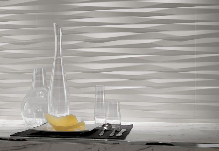 Rivestimento ceramico 3D Wall Design Ribbon