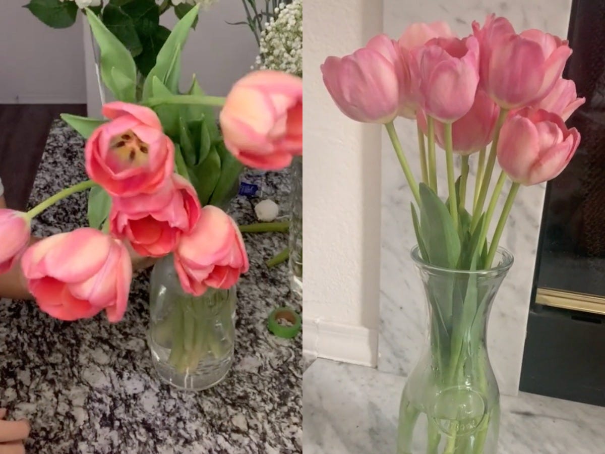 Make Your Tulips Stand Up Straight With This Simple Trick