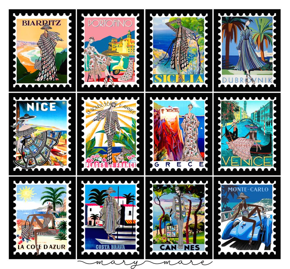 Postage stamp, Organism, Art, Visual arts, 