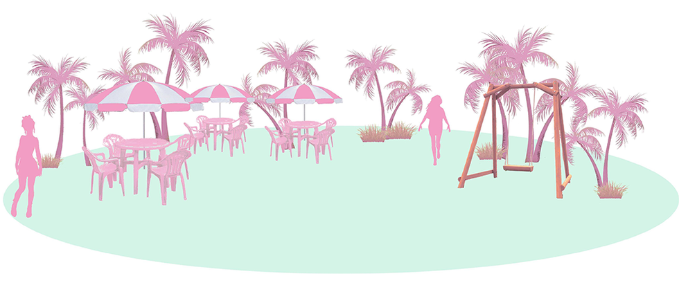 Pink, Palm tree, Tree, Arecales, Illustration, Clip art, Plant, Vacation, Graphics, Magenta, 