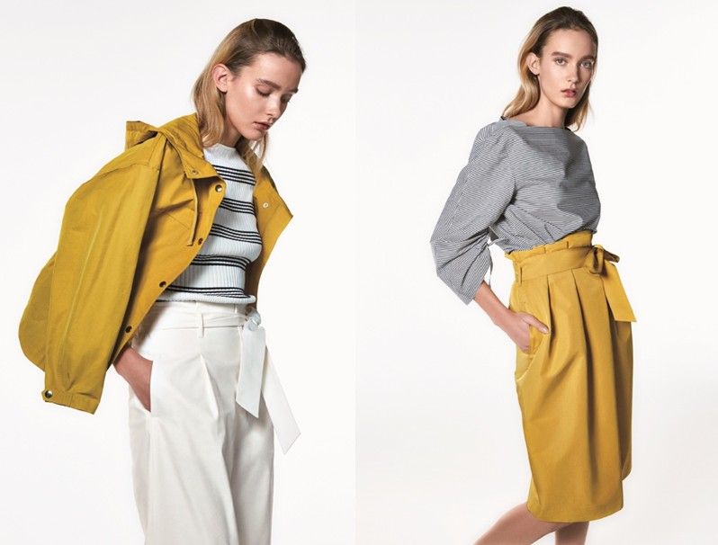 Clothing, Yellow, Outerwear, Fashion model, Fashion, Waist, Sleeve, Jacket, Trousers, Suit, 