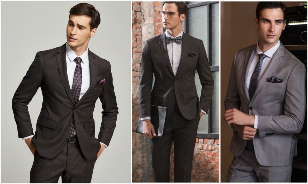 Suit, Clothing, Formal wear, Tuxedo, White-collar worker, Blazer, Outerwear, Tie, Collar, Jacket, 
