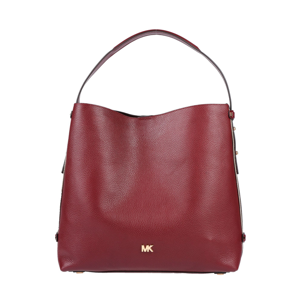 Handbag, Bag, Red, Leather, Fashion accessory, Shoulder bag, Product, Brown, Maroon, Hobo bag, 