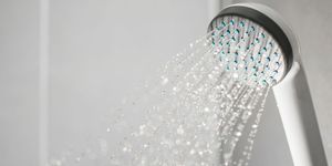 Shower, Shower head, Plumbing fixture, Water, Room, Plumbing, Ceiling, Tap, 